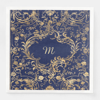 Vintages Verziertes Gold Serviette