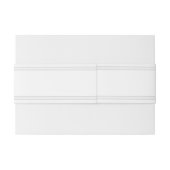 Vintages verziertes graues Bauch-Band Einladungsbanderole (Rückseitenbeispiel)