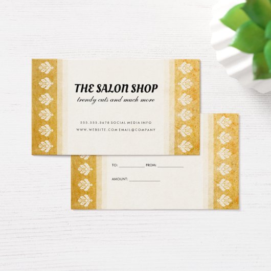 Vintages Verziertes Musterzertifikat (Schreibtisch)