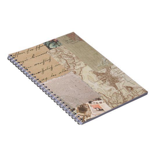Vintages Vibe Trendy & Modern Spiralnotebook Notizblock (Rechte Seite)