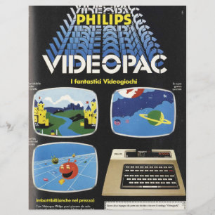 Vintages Video Game Ad Collage Scrapbook