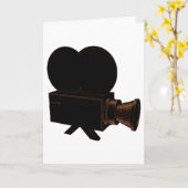 Vintages Video Karte (Gelbe Blume)