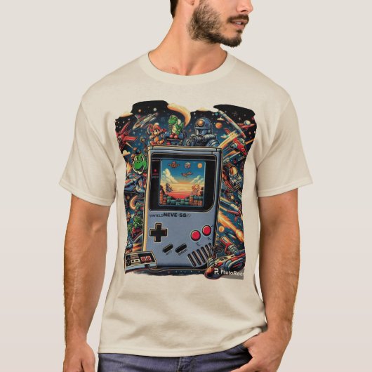 Vintages Videospiel T-Shirt (Vorderseite)