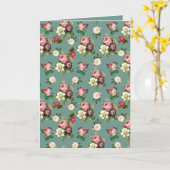 Vintages Viktorianisch Chic Floral Muster Personal Karte (Gelbe Blume)