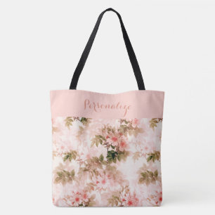 Vintages Viktorianisch rosa Blumenmuster Elegantes Tasche