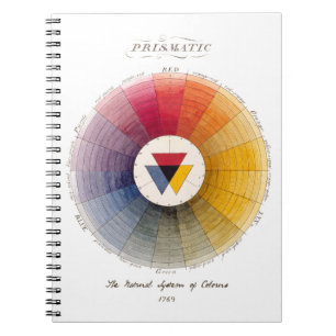 Vintages Viktorianische Art Color Wheel Notebook Notizblock