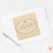 Vintages Viktorianisches altes Modehandkronen-Etik Quadratischer Aufkleber (Umschlag)