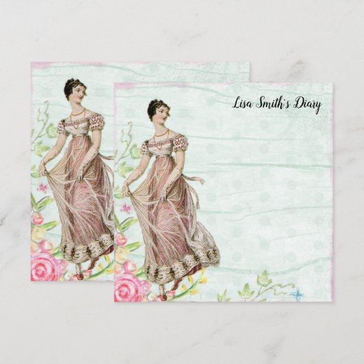 Vintages Viktorianisches altmodisches Tagebuch (Vorne/Hinten)