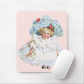Vintages Viktorianisches Baby Girl Doll, Osteranzu Mousepad (Mit Mouse)