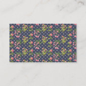 Vintages viktorianisches Blumen irgendein Beruf Visitenkarte (Rückseite)