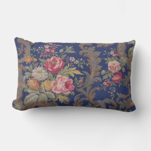 Vintages Viktorianisches Blumenchintz Lendenkissen