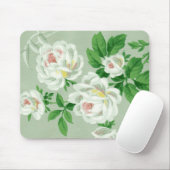 Vintages Viktorianisches Blumengrün-Wallpaper Mous Mousepad (Mit Mouse)