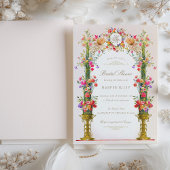 Vintages Viktorianisches Brautparty Einladung