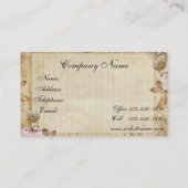 Vintages Viktorianisches elegantes französisches L Visitenkarte (Rückseite)