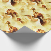 Vintages Viktorianisches Engelmuster Geschenkpapier (Ecke)