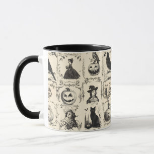 Vintages Viktorianisches Era Halloween Tasse