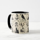 Vintages Viktorianisches Era Halloween Tasse (Vorderseite Links)
