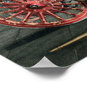 Vintages Viktorianisches Erlebnisfeuerlöschposter Poster (Ecke)