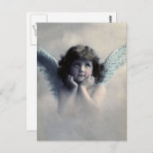 Vintages Viktorianisches Foto Angel Postkarte (Vorne/Hinten)