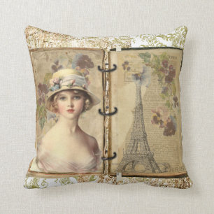 Vintages viktorianisches französisches kissen