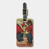 Vintages Viktorianisches Glück, Homosexuell, tanze Gepäckanhänger (Vorderseite vertikal)