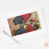 Vintages Viktorianisches Glück, Homosexuell, tanze Rechteckiger Aufkleber (Umschlag)