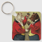 Vintages Viktorianisches Glück, Homosexuell, tanze Schlüsselanhänger (Vorderseite)
