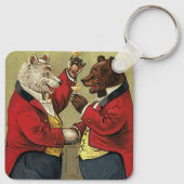 Vintages Viktorianisches Glück, Homosexuell, tanze Schlüsselanhänger (Rückseite)