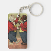 Vintages Viktorianisches Glück, Homosexuell, tanze Schlüsselanhänger (Rückseite)