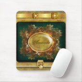 Vintages viktorianisches Gold Mousepad (Mit Mouse)