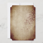 Vintages Viktorianisches Gothic Frame Bloody Hallo Einladung (Rückseite)