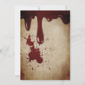 Vintages Viktorianisches Gothic Skull-Halloween-Pa Einladung (Rückseite)