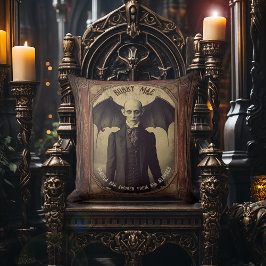 Vintages Viktorianisches Gotisches Dracula Vampire Kissen