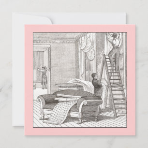 Vintages Viktorianisches Haus Einladung