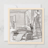 Vintages Viktorianisches Haus Einladung (Vorderseite)