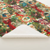 VINTAGES VIKTORIANISCHES KALLAGPATTERN SHERPADECKE (3/4)