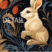 Vintages Viktorianisches Kaninchen Poster