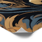 Vintages Viktorianisches Kaninchen Poster (Ecke)