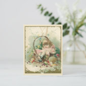 Vintages Viktorianisches Kind, Frühlingskorb für M (Stehend Vorderseite)