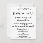 Vintages Viktorianisches Kind, Girl Bugle Geburtst Einladung (Rückseite)