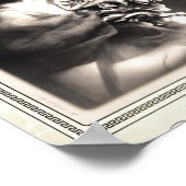 Vintages Viktorianisches kleines Mädchen, das eine Poster (Ecke)