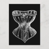 Vintages Viktorianisches Korsett Postkarte (Vorderseite)