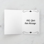 Vintages, viktorianisches Mädchen. Geburtstag Karte (Innenseite)