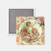 Vintages, Viktorianisches Magnet für Cupid (Vorderseite/Rückseite)