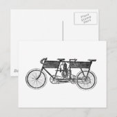 Vintages Viktorianisches Motorrad Postkarte (Vorne/Hinten)