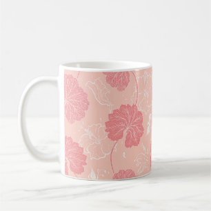 Vintages Viktorianisches Muster mit handgezeichnet Kaffeetasse