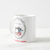 Vintages Viktorianisches Nähen Kaffeetasse (Vorderseite Links)