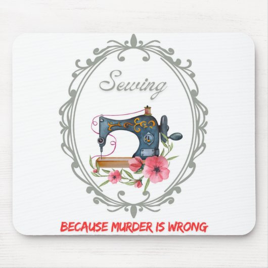 Vintages Viktorianisches Nähen Mousepad (Vorne)