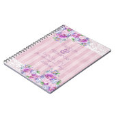 Vintages viktorianisches notizblock (Linke Seite)