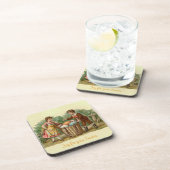 Vintages Viktorianisches Osterreich Getränkeuntersetzer (Rechte Seite)